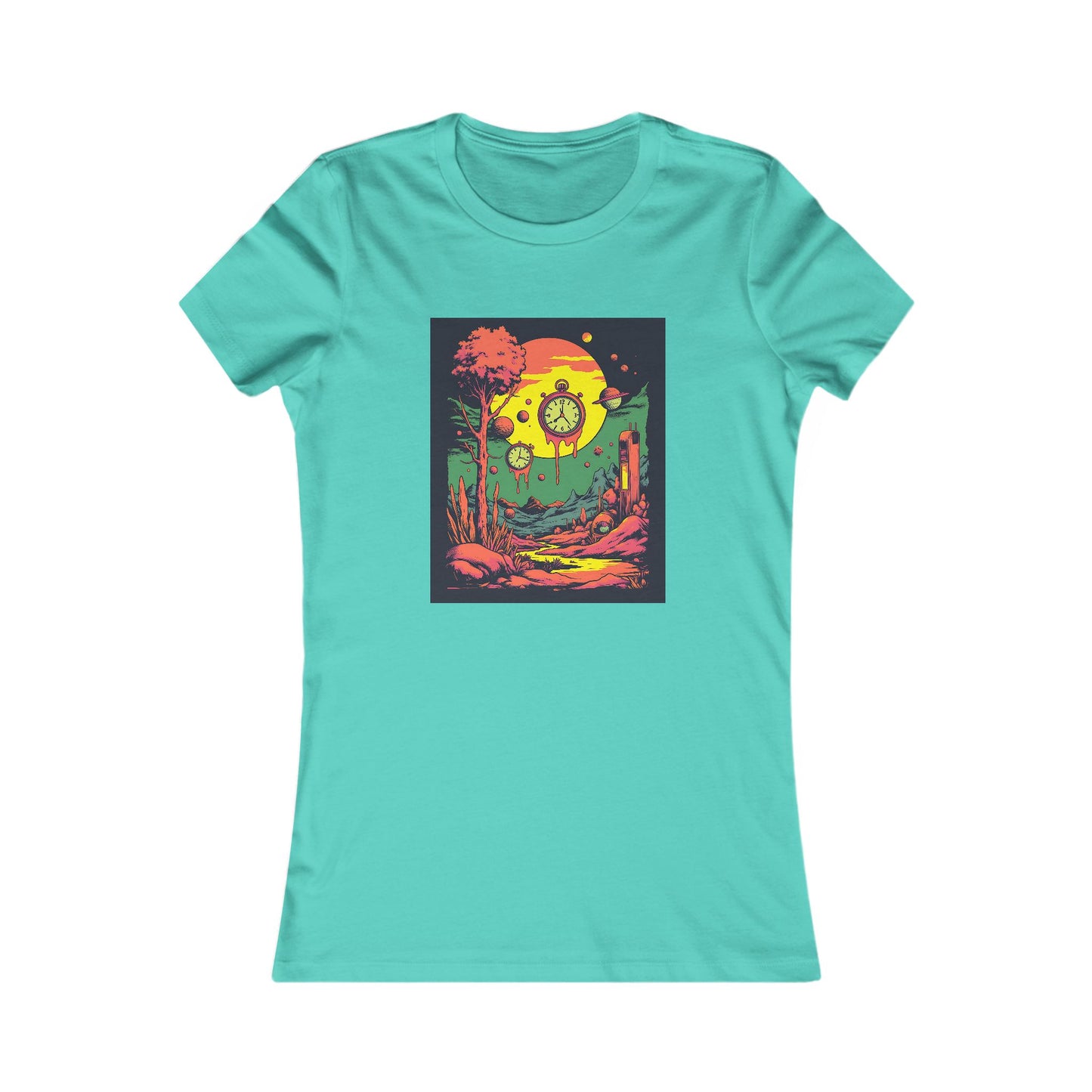 Women's Favorite Tee | Surreal Dripping Geometry