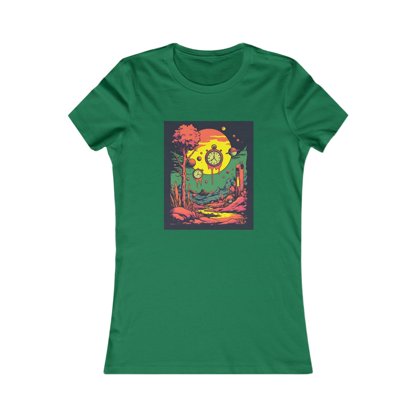 Women's Favorite Tee | Surreal Dripping Geometry