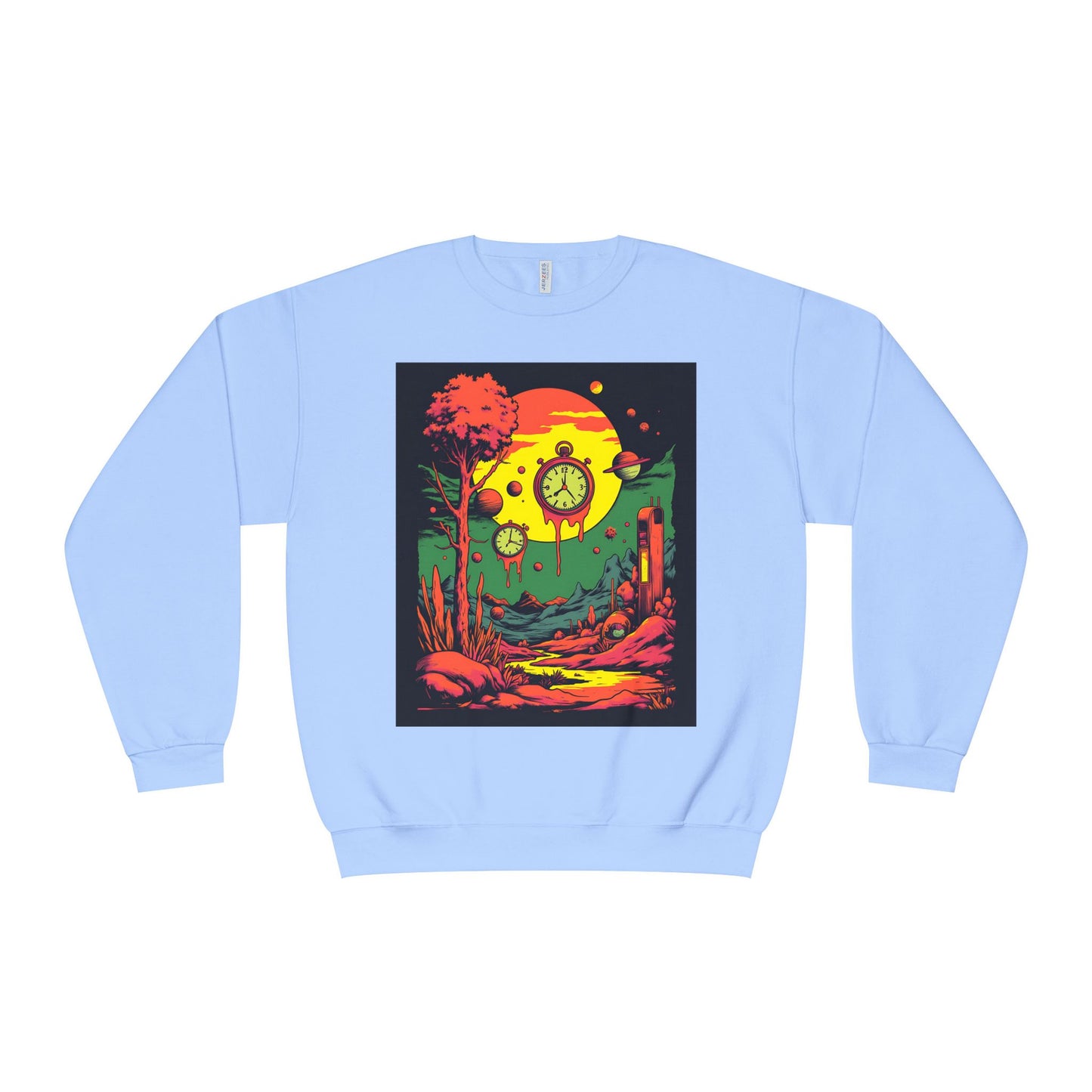 Unisex NuBlend® Crewneck Sweatshirt | Surreal Dripping Geometry