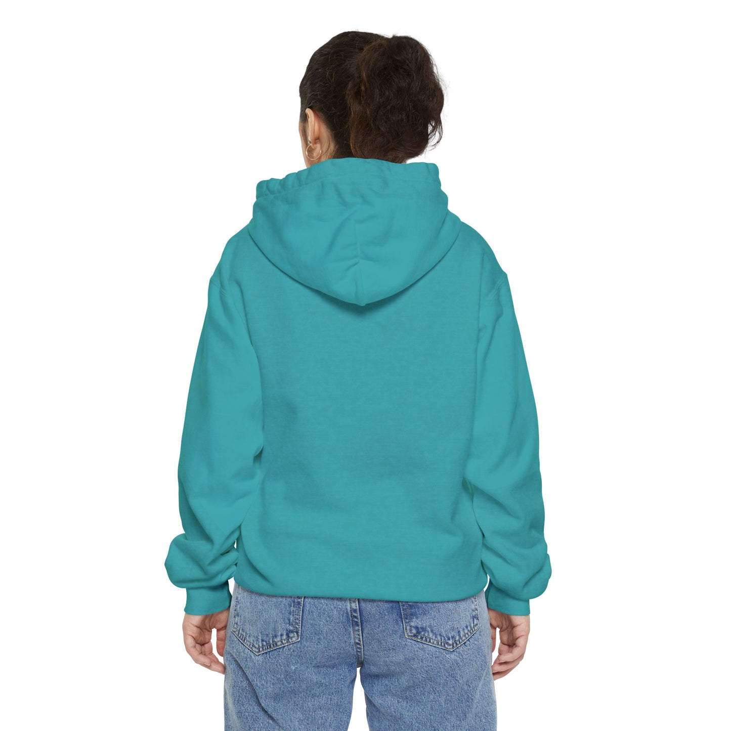 Unisex Garment-Dyed Hoodie | Surreal Dripping Geometry