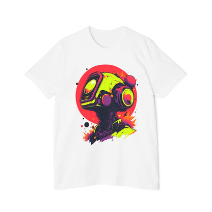 USA-Made Unisex Short-Sleeve Jersey T-Shirt | Y2K Abstract Robot T-Shirt Design