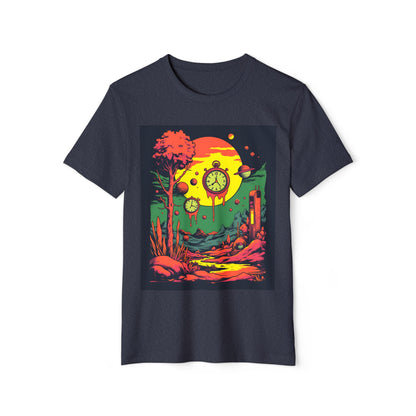 Unisex Recycled Organic T-Shirt | Surreal Dripping Geometry