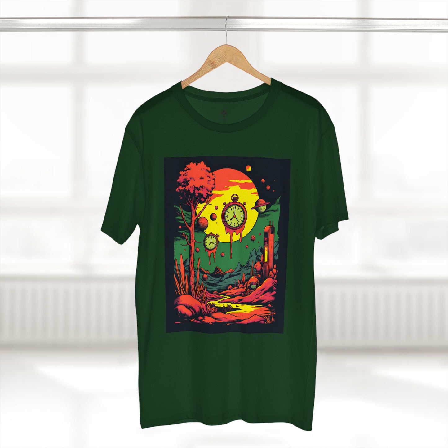 Adult Staple Tee | Surreal Dripping Geometry