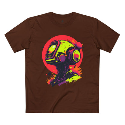 Adult Staple Tee | Y2K Abstract Robot T-Shirt Design