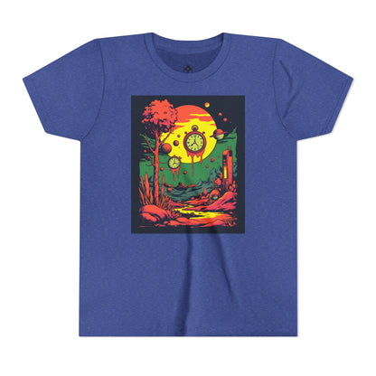 Youth Short Sleeve Tee | Surreal Dripping Geometry