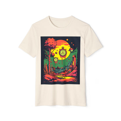 Unisex Recycled Organic T-Shirt | Surreal Dripping Geometry