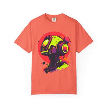 Unisex Garment-Dyed T-shirt | Y2K Abstract Robot T-Shirt Design
