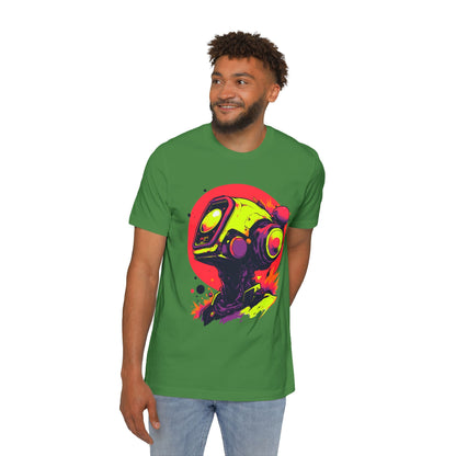 USA-Made Unisex Short-Sleeve Jersey T-Shirt | Y2K Abstract Robot T-Shirt Design