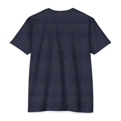Unisex CVC Jersey T-shirt | Surreal Dripping Geometry