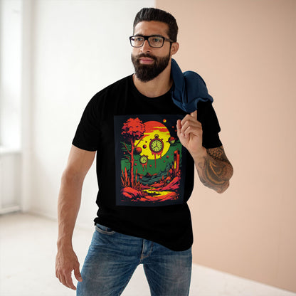 Adult Staple Tee | Surreal Dripping Geometry