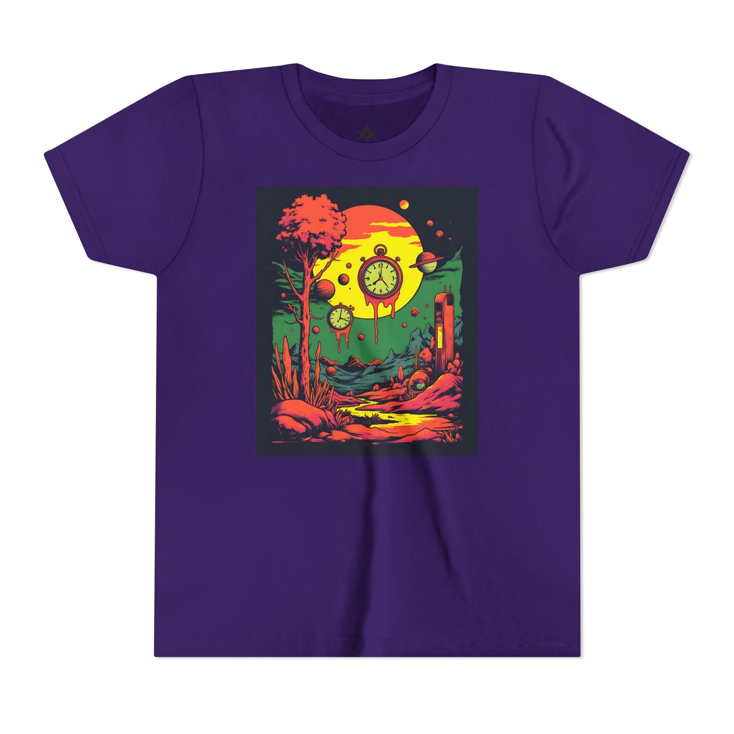 Youth Short Sleeve Tee | Surreal Dripping Geometry