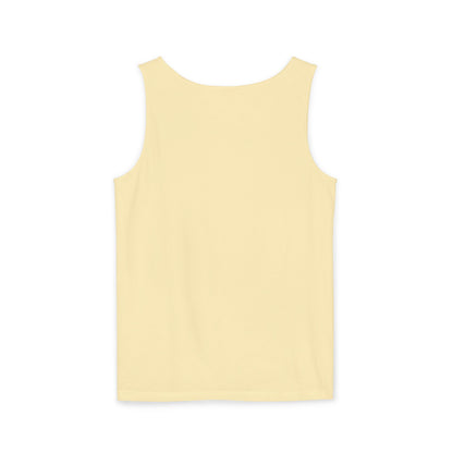 Unisex Garment-Dyed Tank Top | Surreal Dripping Geometry
