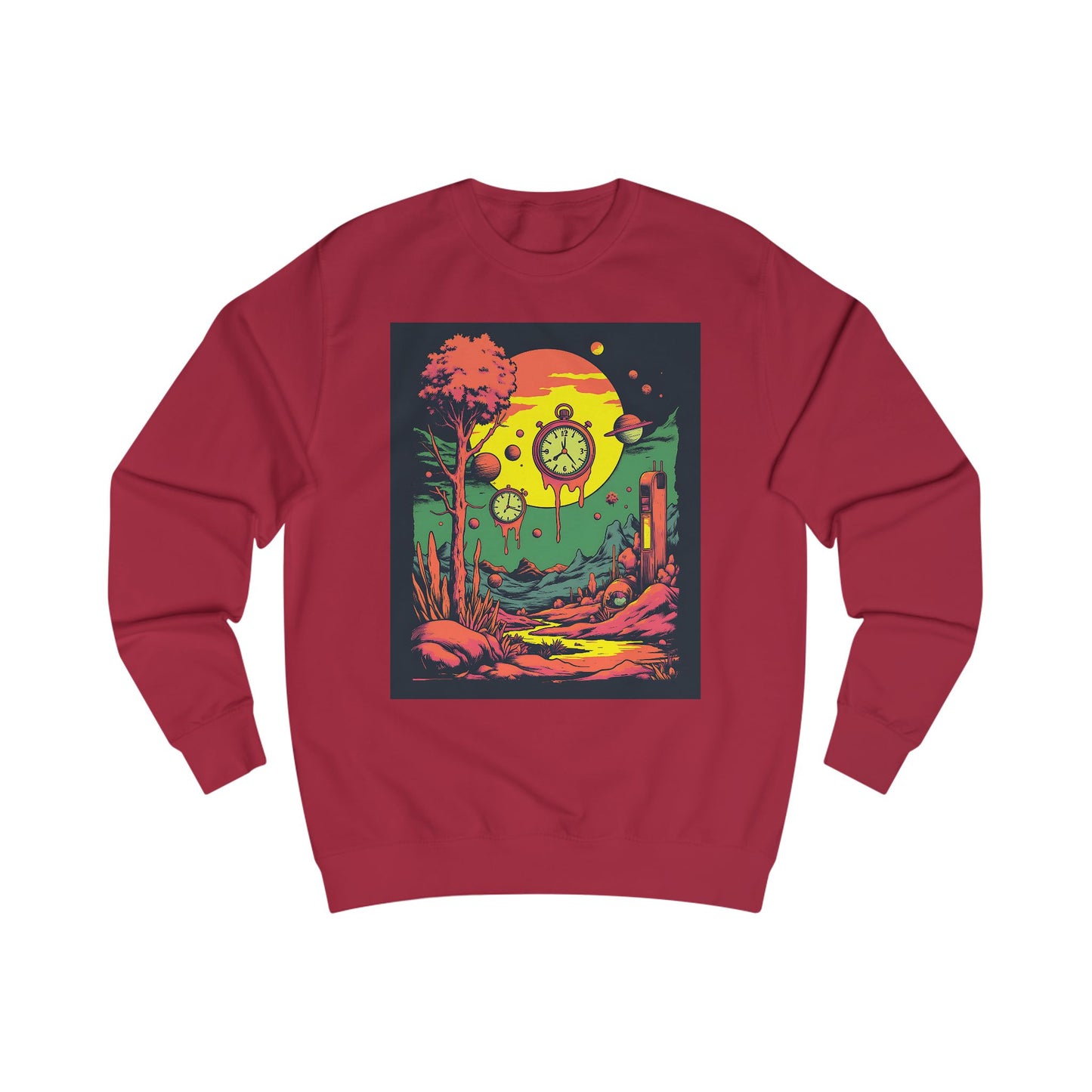 Unisex Sweatshirt | Surreal Dripping Geometry