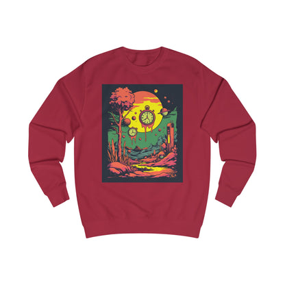 Unisex Sweatshirt | Surreal Dripping Geometry
