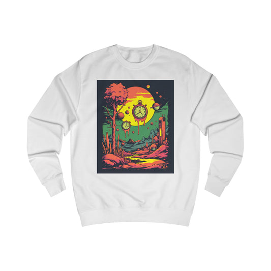 Unisex Sweatshirt | Surreal Dripping Geometry