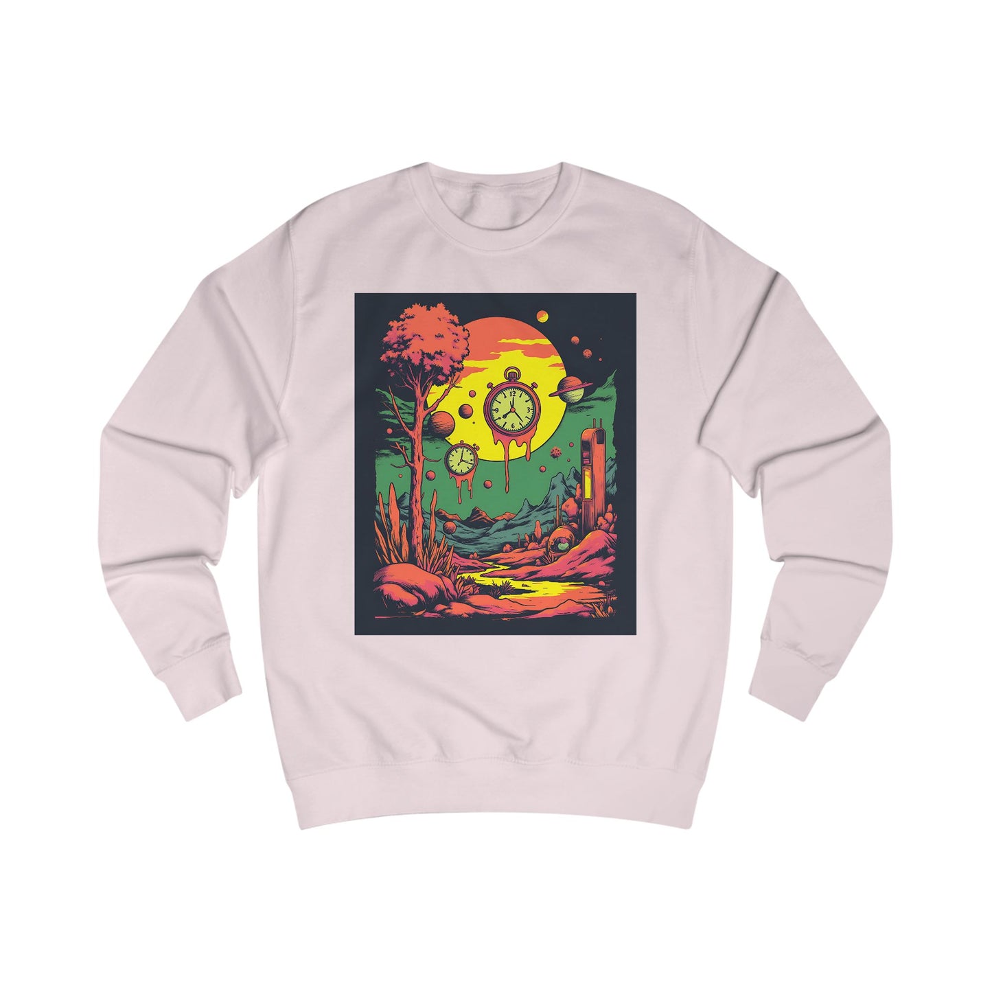 Unisex Sweatshirt | Surreal Dripping Geometry