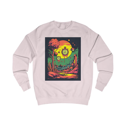 Unisex Sweatshirt | Surreal Dripping Geometry