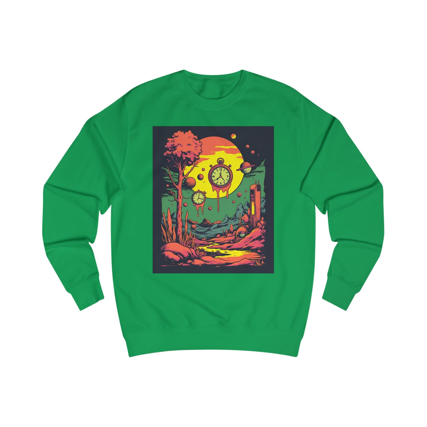 Unisex Sweatshirt | Surreal Dripping Geometry