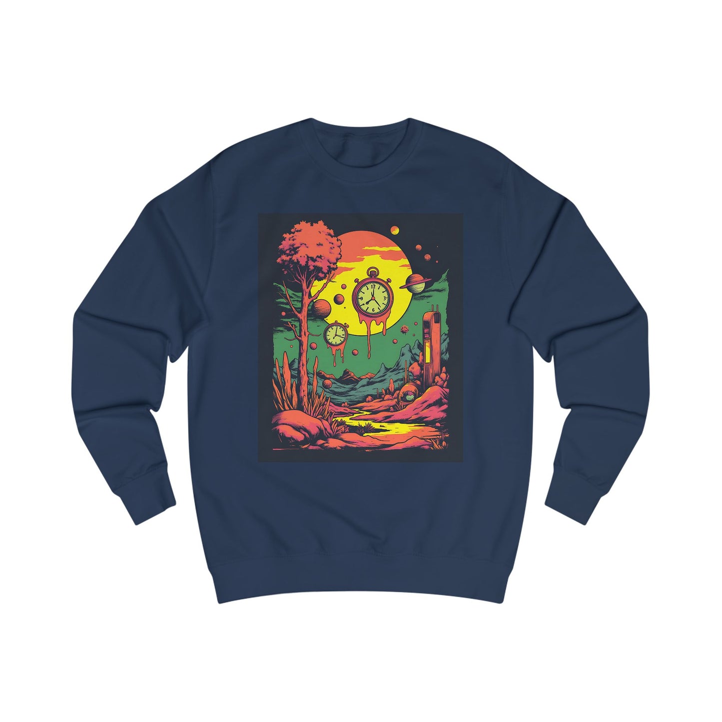 Unisex Sweatshirt | Surreal Dripping Geometry