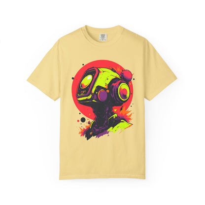 Unisex Garment-Dyed T-shirt | Y2K Abstract Robot T-Shirt Design