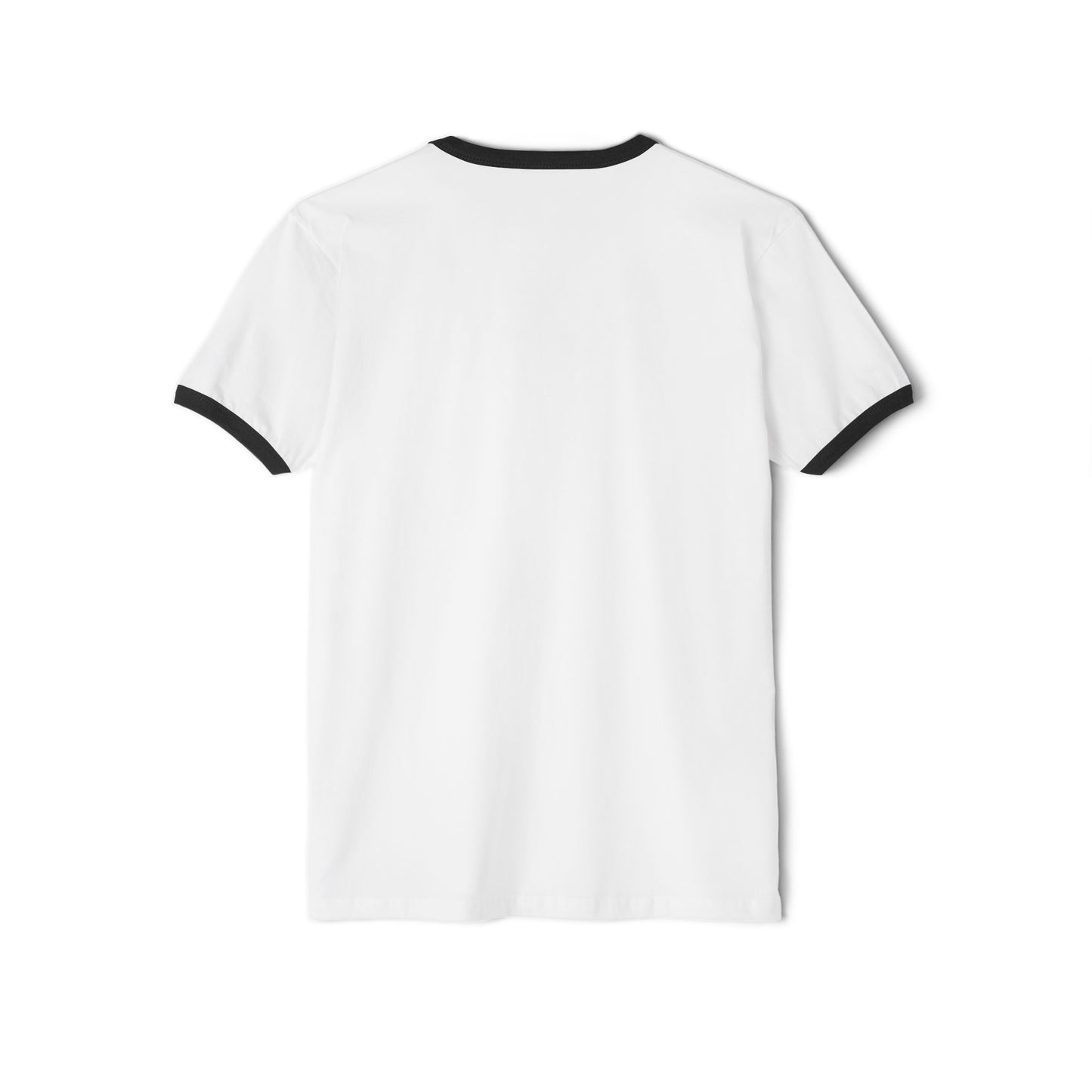 Unisex Cotton Ringer T-Shirt | Surreal Dripping Geometry