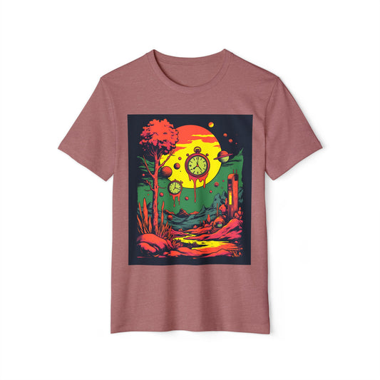 Unisex Recycled Organic T-Shirt | Surreal Dripping Geometry