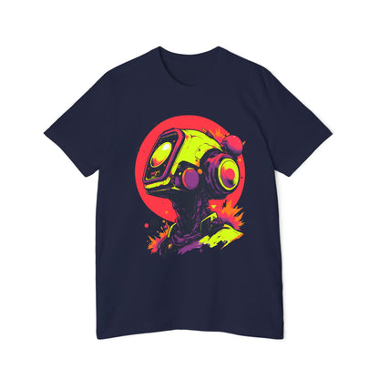 USA-Made Unisex Short-Sleeve Jersey T-Shirt | Y2K Abstract Robot T-Shirt Design