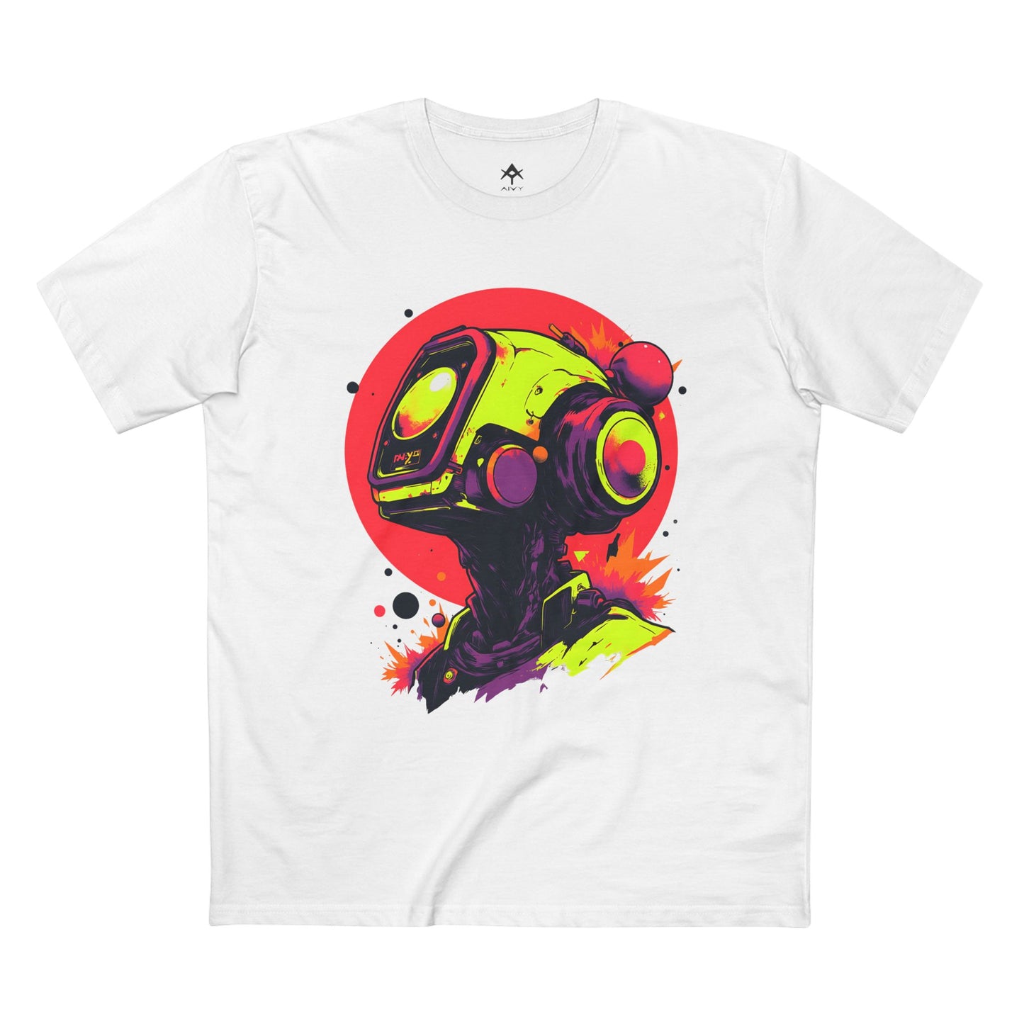 Adult Staple Tee | Y2K Abstract Robot T-Shirt Design