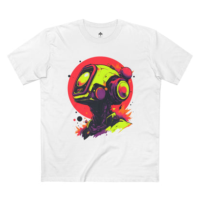 Adult Staple Tee | Y2K Abstract Robot T-Shirt Design