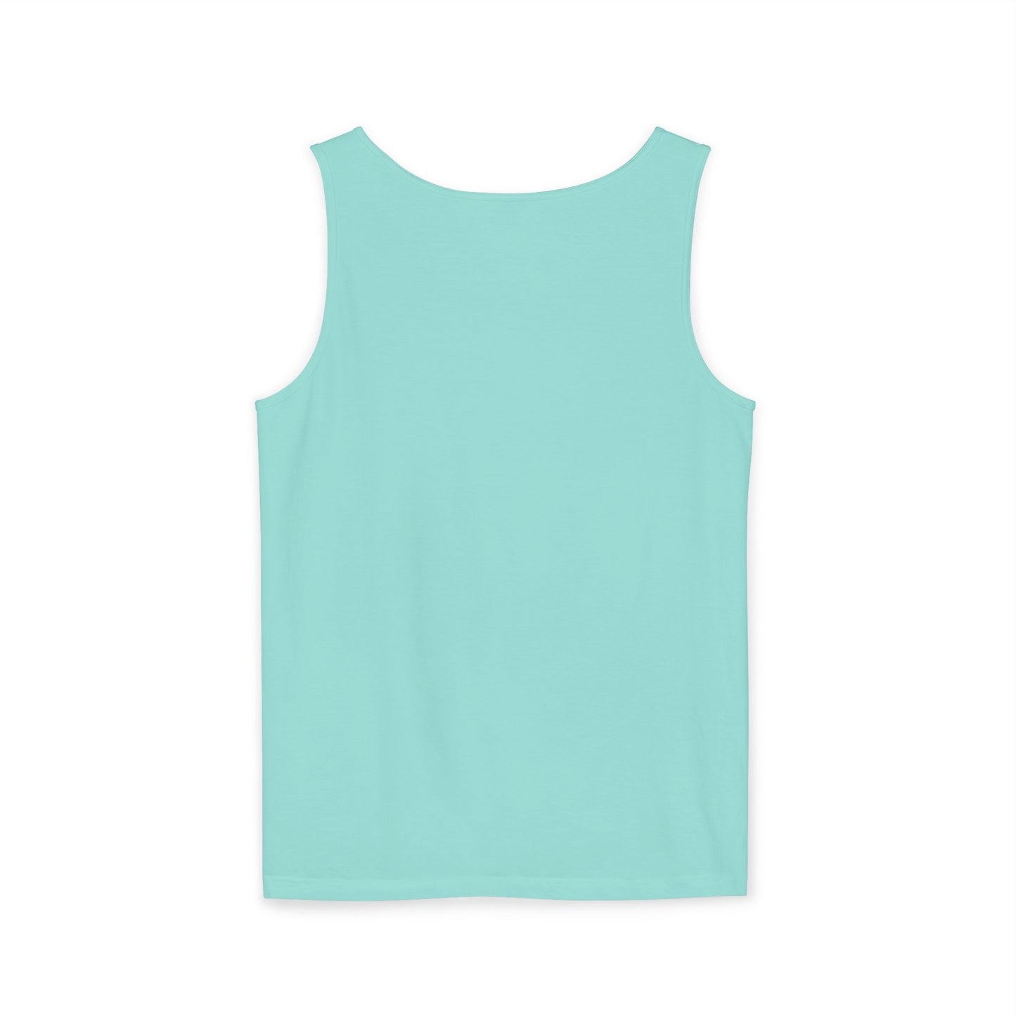 Unisex Garment-Dyed Tank Top | Surreal Dripping Geometry