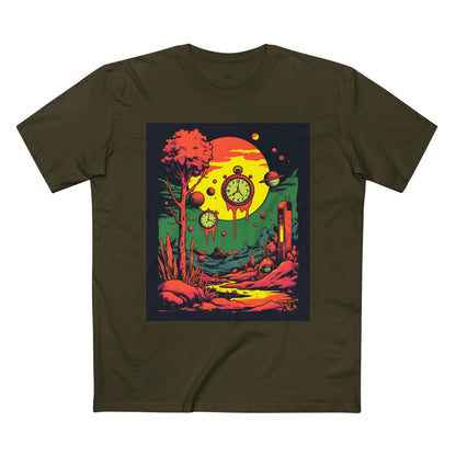 Adult Staple Tee | Surreal Dripping Geometry