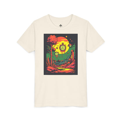 Youth Short Sleeve Tee | Surreal Dripping Geometry
