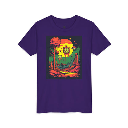 Youth Short Sleeve Tee | Surreal Dripping Geometry