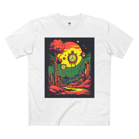 Adult Staple Tee | Surreal Dripping Geometry
