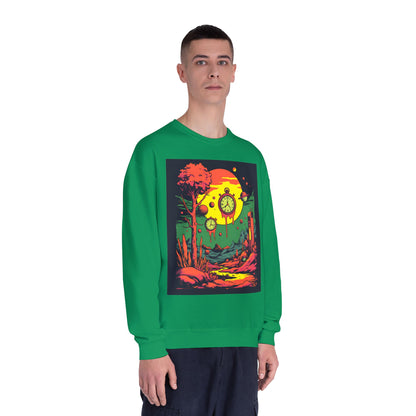 Unisex NuBlend® Crewneck Sweatshirt | Surreal Dripping Geometry