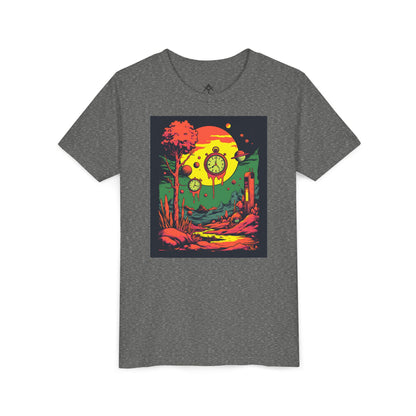 Youth Short Sleeve Tee | Surreal Dripping Geometry