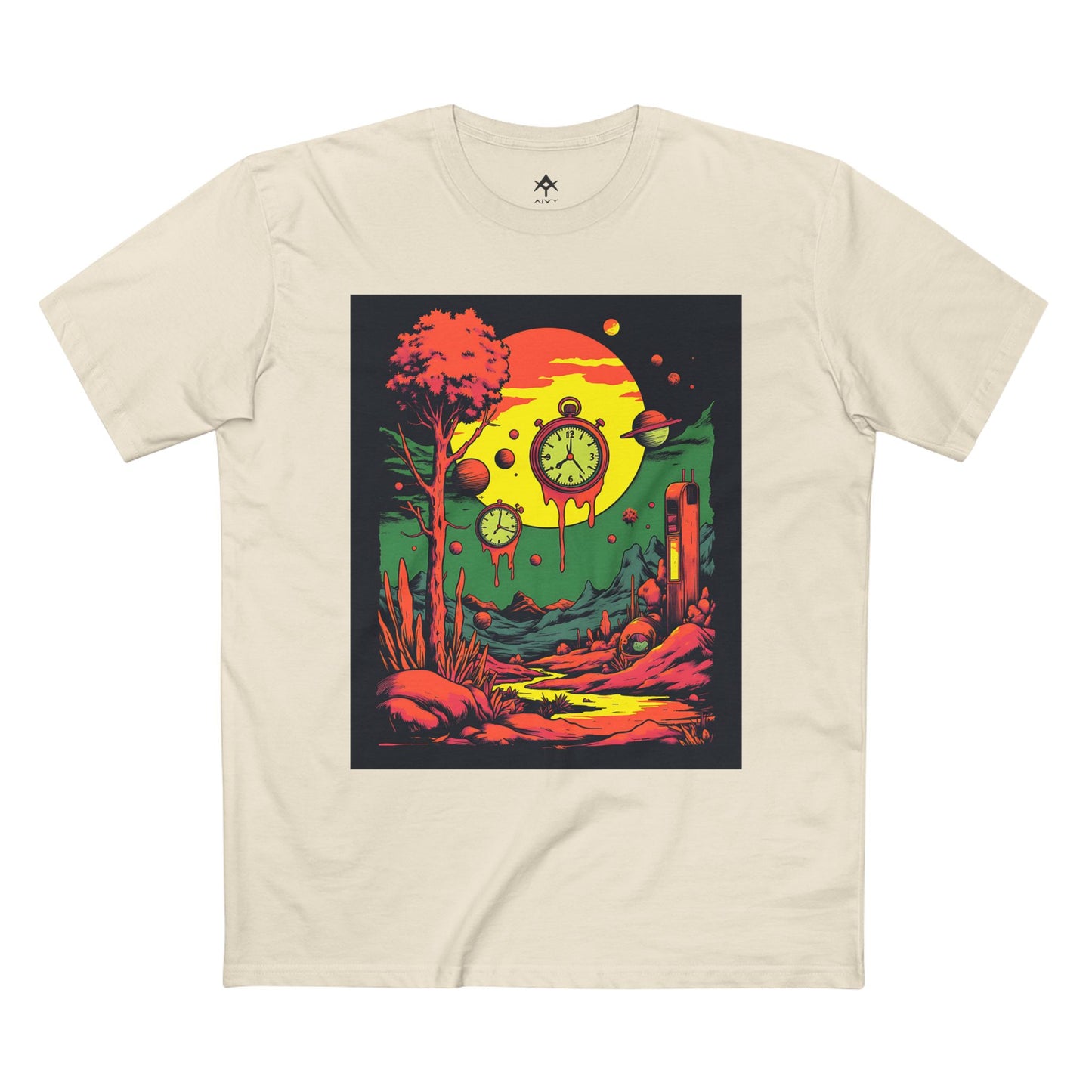 Adult Staple Tee | Surreal Dripping Geometry