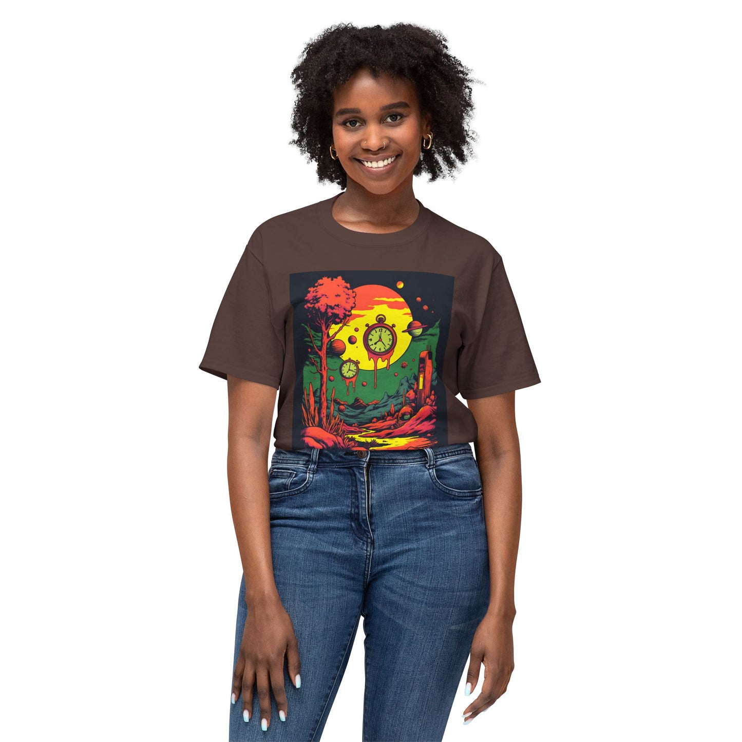 Unisex HD Cotton™ T-shirt | Surreal Dripping Geometry