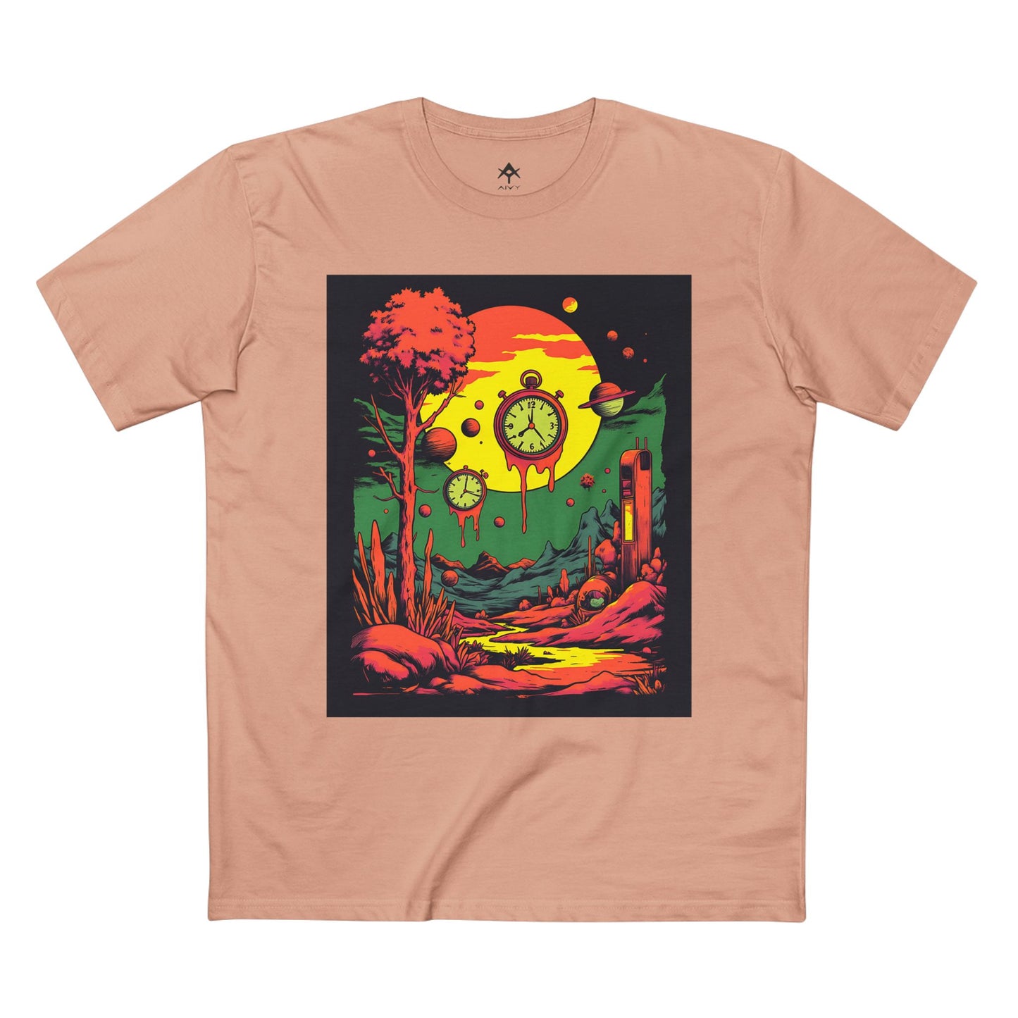 Adult Staple Tee | Surreal Dripping Geometry