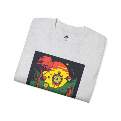 Unisex Ultra Cotton Tee | Surreal Dripping Geometry