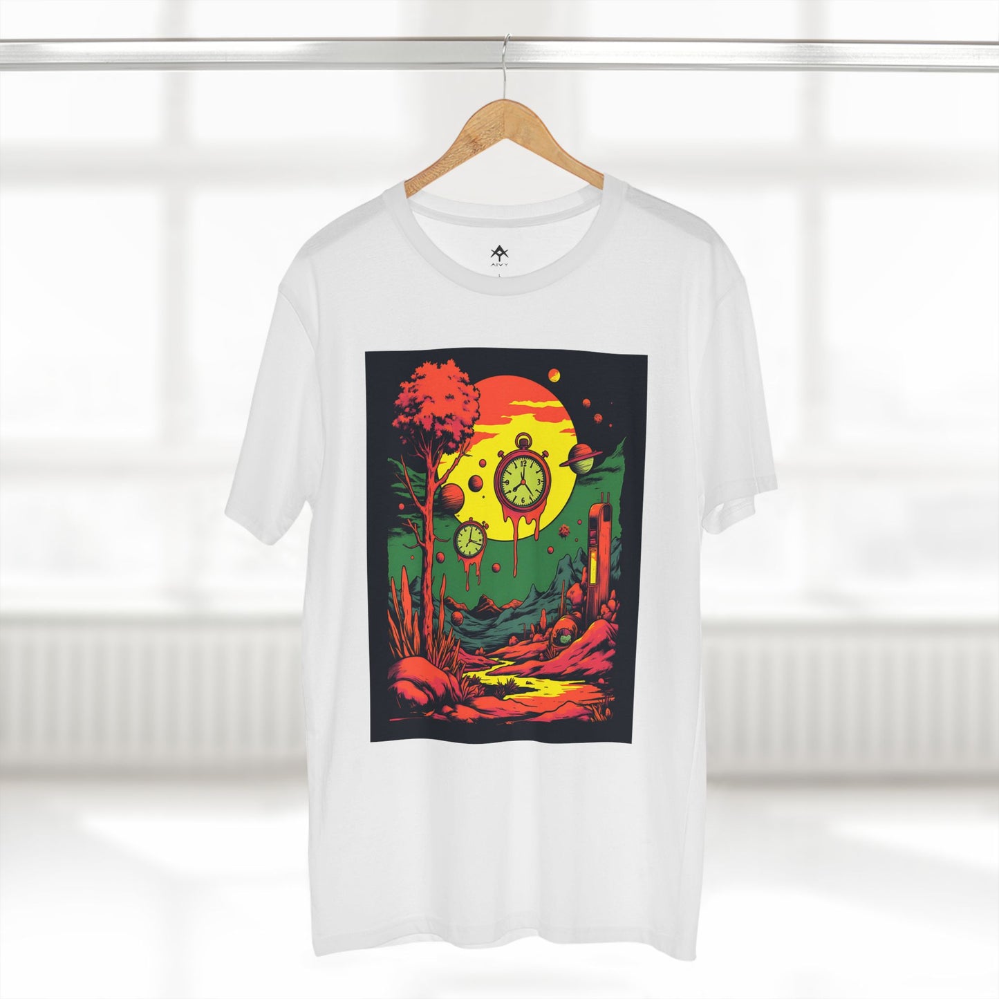 Adult Staple Tee | Surreal Dripping Geometry