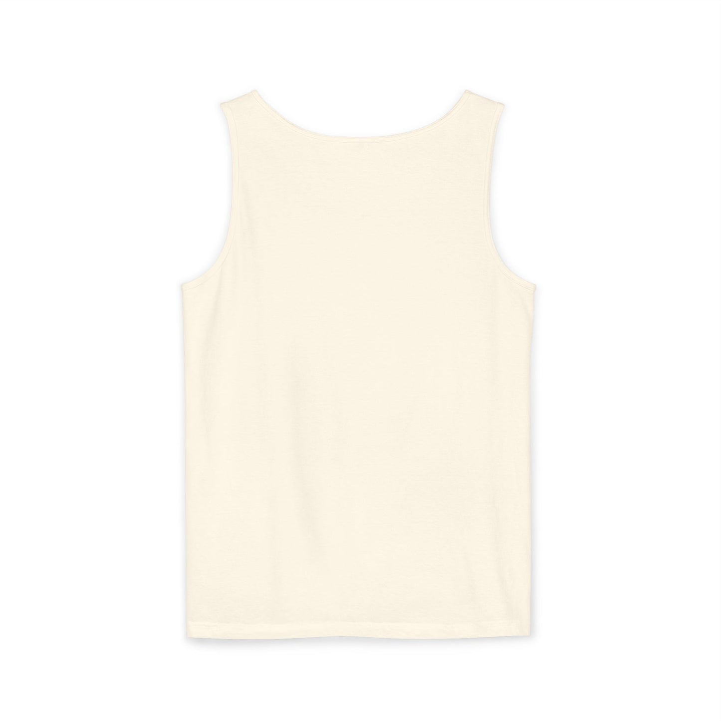Unisex Garment-Dyed Tank Top | Surreal Dripping Geometry