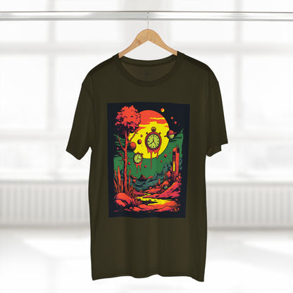 Adult Staple Tee | Surreal Dripping Geometry