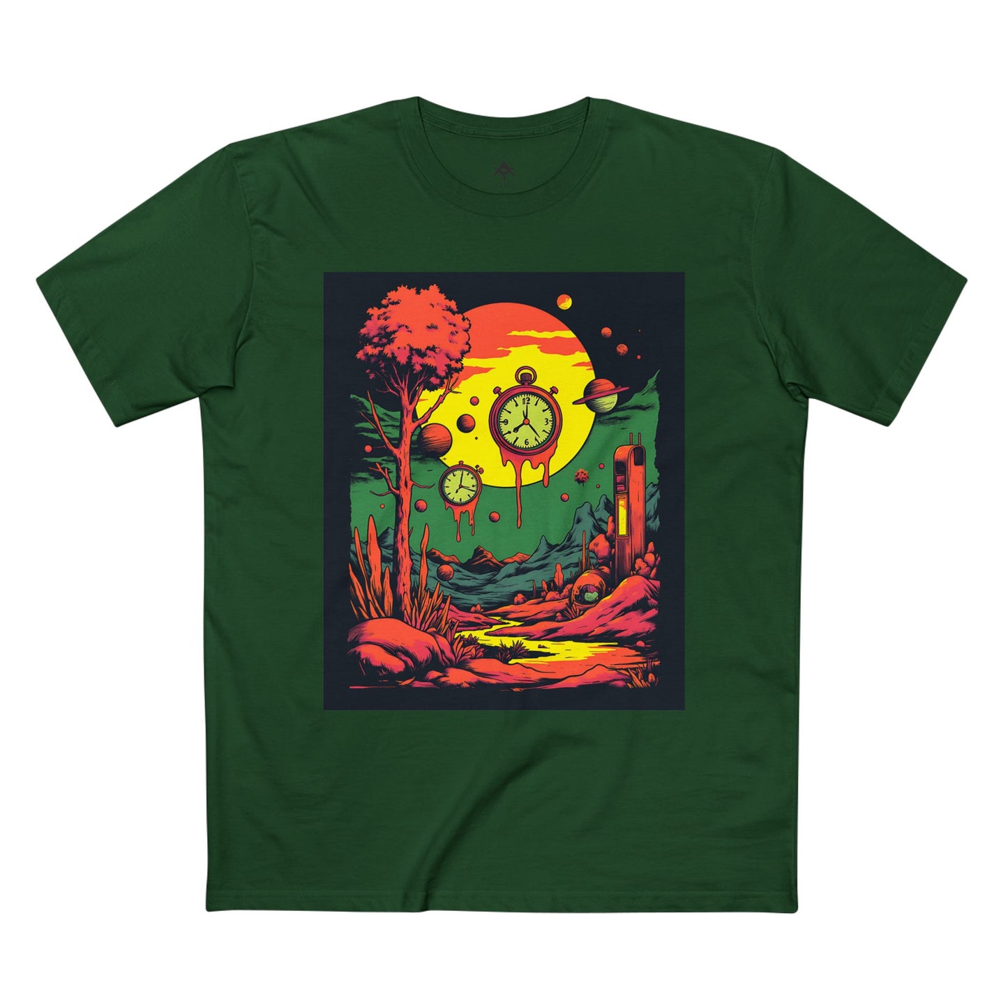 Adult Staple Tee | Surreal Dripping Geometry