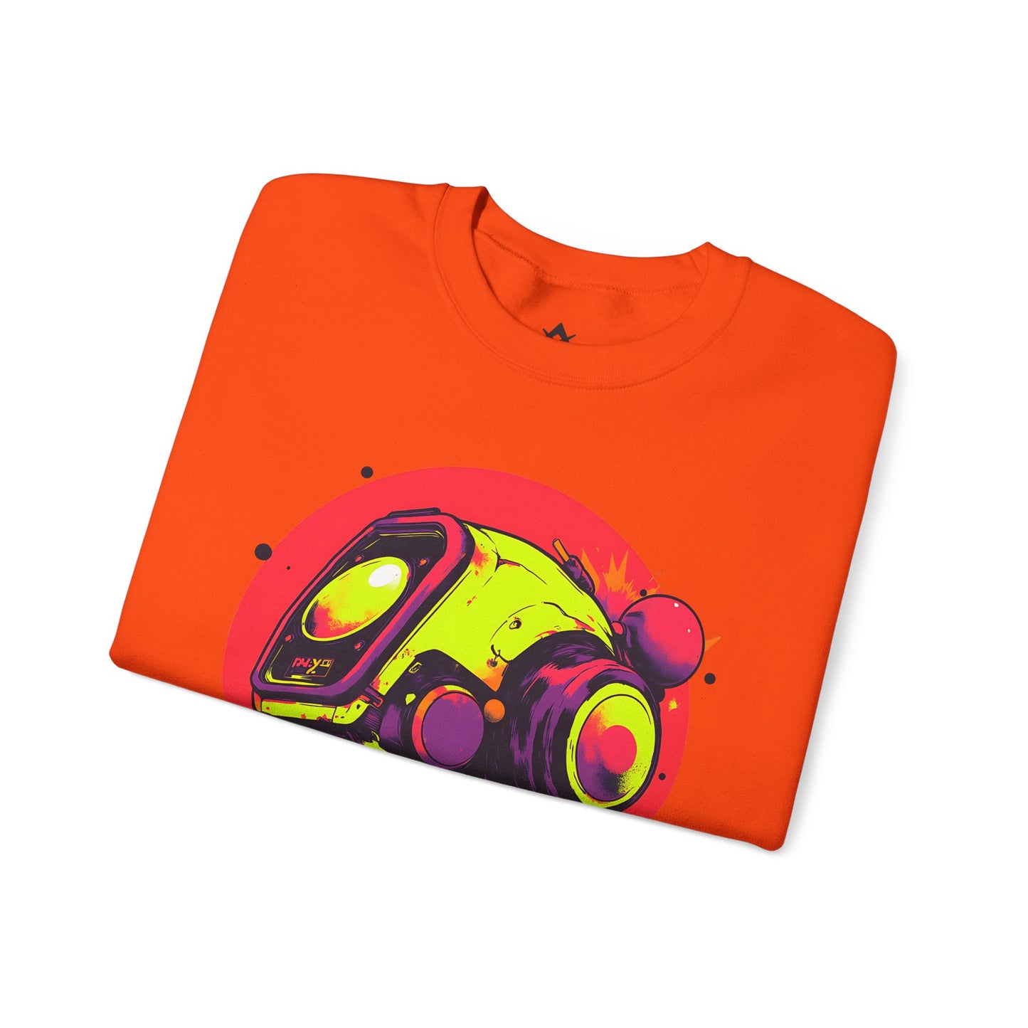 Unisex Heavy Blend™ Crewneck Sweatshirt | Y2K Abstract Robot T-Shirt Design