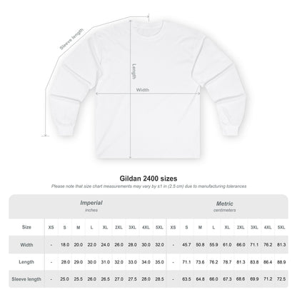 Unisex Ultra Cotton Long Sleeve Tee | Surreal Dripping Geometry