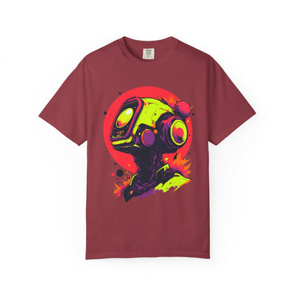Unisex Garment-Dyed T-shirt | Y2K Abstract Robot T-Shirt Design