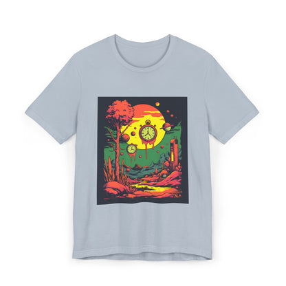 Unisex Jersey T-Shirt | Surreal Dripping Geometry