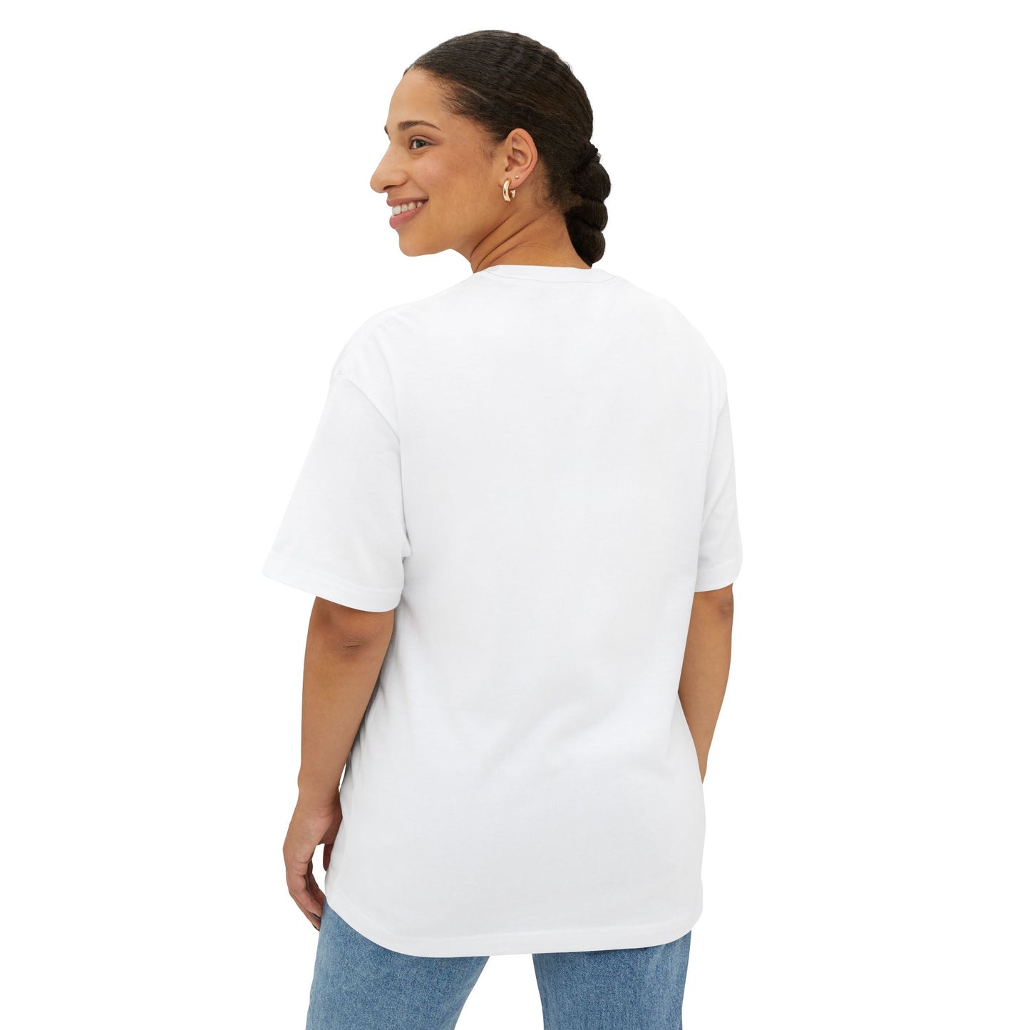 Unisex Oversized Boxy Tee | Surreal Dripping Geometry