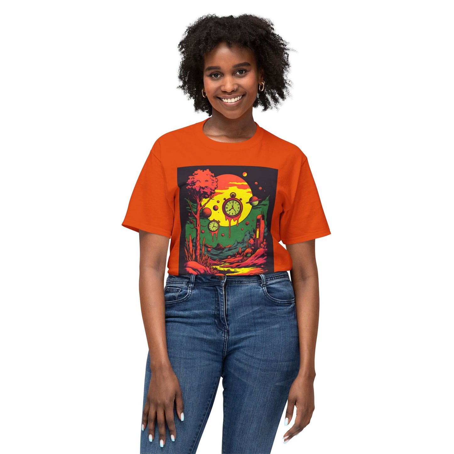 Unisex HD Cotton™ T-shirt | Surreal Dripping Geometry